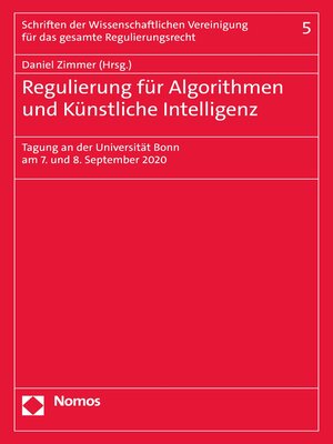 cover image of Regulierung für Algorithmen und Künstliche Intelligenz